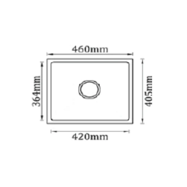 Futura Stainless Steel Sink Hand Carved Color Series SINGLE BOWL FS 1816 HM ( 18 x 16 inches ) - Copper Rose - Image 4
