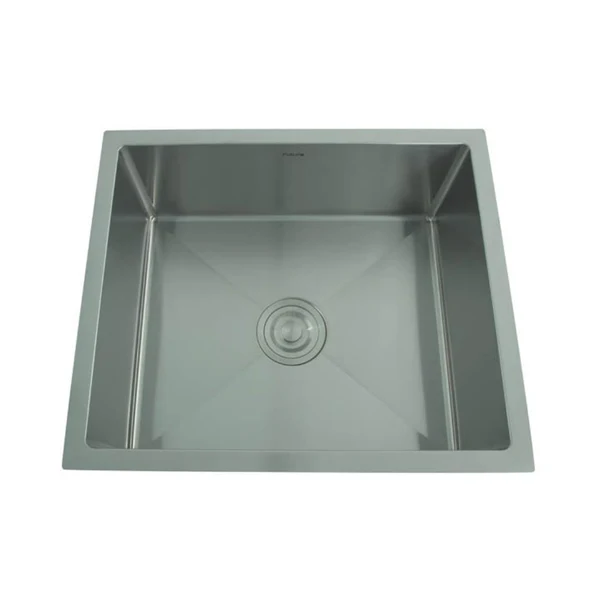 Futura Stainless Steel Sink Hand Carved Series SINGLE BOWL FS 2118 HM 21 X 18 ( 21 x 18 inches ) - Brush - Image 2