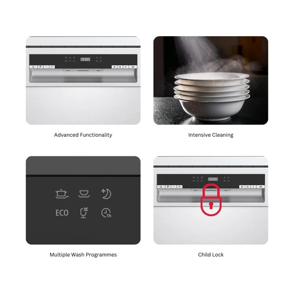 Hafele Free Standing Dishwasher AQUA NOIR 13 FS with 13 Place Settings - Image 9