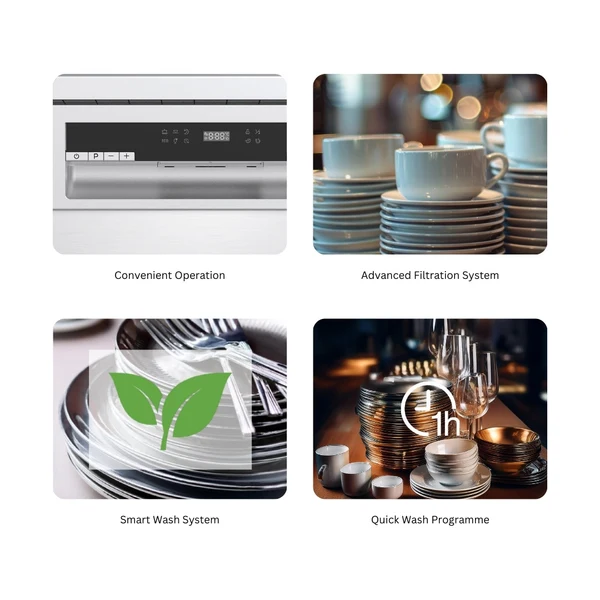 Hafele Free Standing Dishwasher AQUA NOIR 13 FS with 13 Place Settings - Image 10