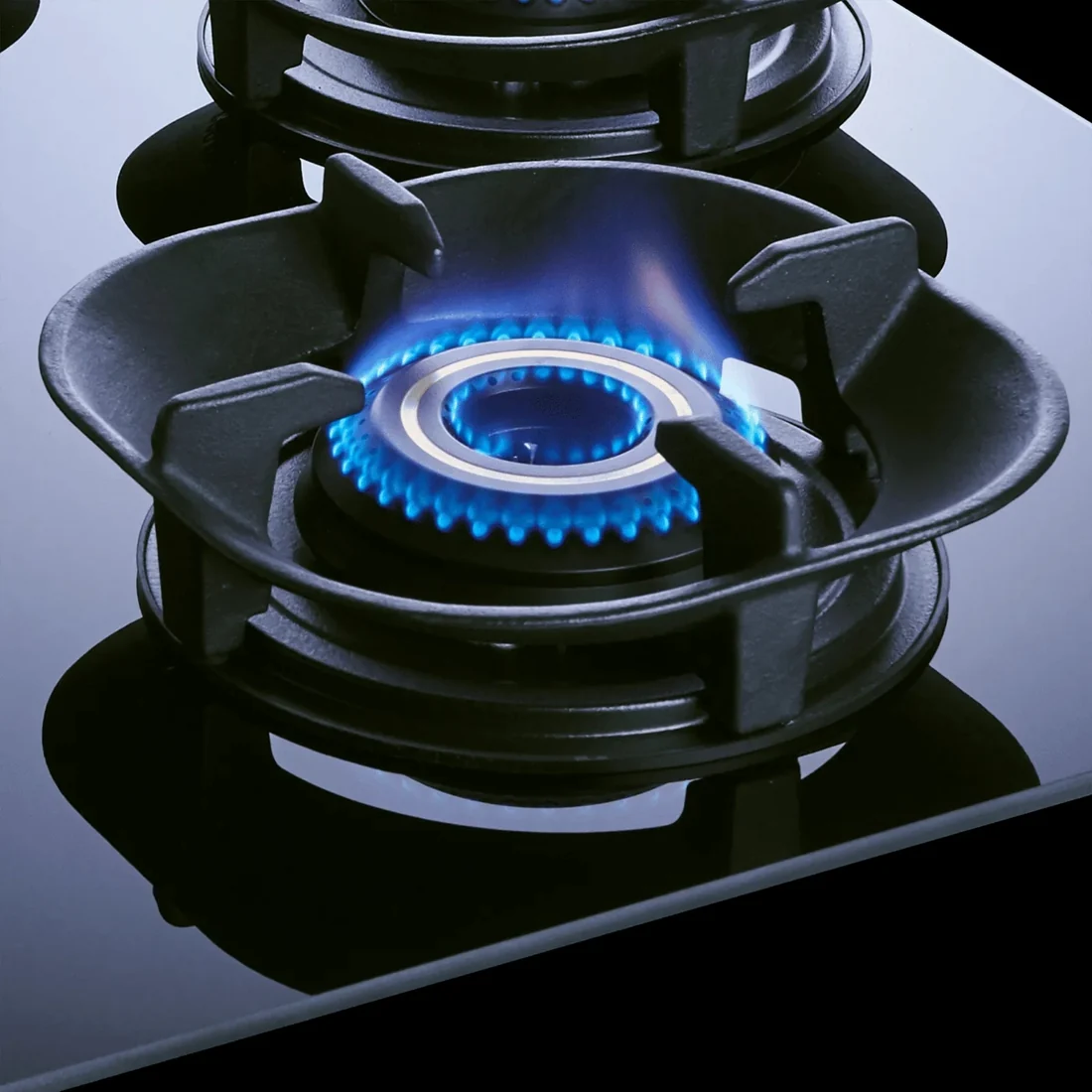 Elica 75 cm 4 Burner Hob Crown Lotus Series CROWN FLEXI 475 LOTUS IND HD BRASS - Image 2
