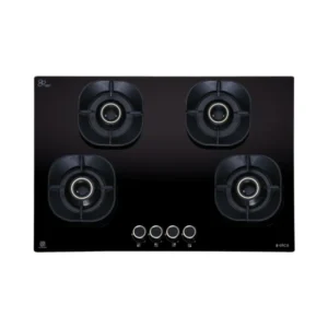 Elica 75 cm 4 Burner Hob Crown Lotus Series CROWN FLEXI 475 LOTUS IND HD BRASS
