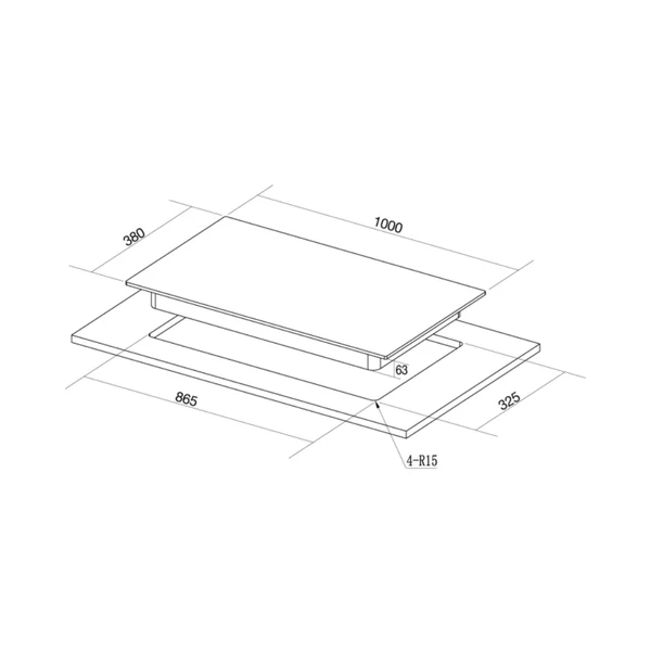 Hafele 100 cm 4 Burner Hob Altius Plus Series ALTIUS PLUS 000 - Image 7