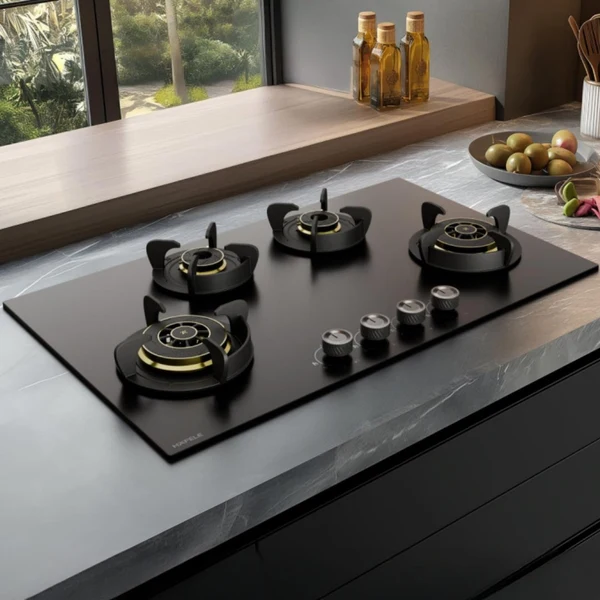Hafele 86 cm 4 Burner Hob Altius Plus Matt Series ALTIUS PLUS MATT GLASS 490 - Image 2
