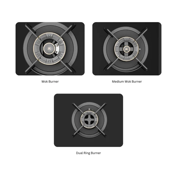Hafele 75 cm 3 Burner Hob Cronus Series CRONUS 378 - Image 6