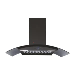 Elica 75 cm Wall Mounted Chimney Ismart Series / 2500RPM / ISMART GLACE HAC BF LTW 75 NERO / 15 YEARS WARRANTY