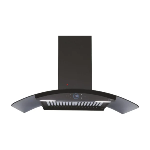 Elica 75 cm Wall Mounted Chimney Ismart Series / 2500RPM / ISMART GLACE HAC BF LTW 75 NERO / 15 YEARS WARRANTY