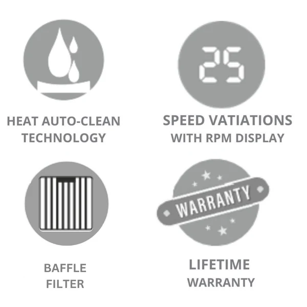 Elica 90 cm Wall Mounted Chimney / 2500RPM / Ismart Series ISMART GLACE HAC BF LTW 90 NERO / 15 YEARS WARRANTY - Image 4