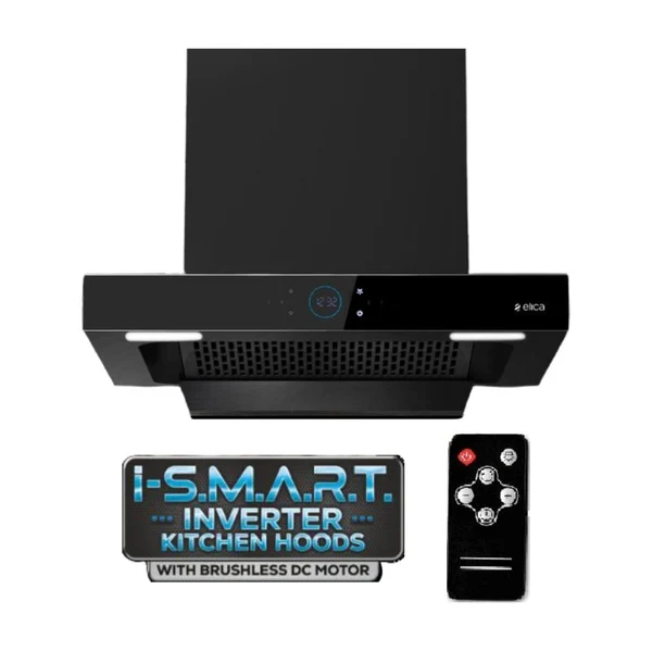 Elica 60 cm Wall Mounted Chimney Ismart Series/ 2300RPM/ ISMART SPOT FL HAC 60 LTW NERO/ 15 Years warranty - Image 2