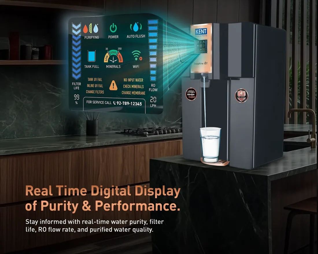 KENT Sapphire IoT RO Water Purifier - Image 3