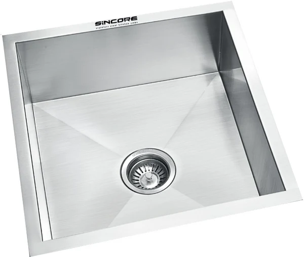 Sincore Stainless Steel Sink Hand Crafted Series SHARP BIG ( 21 x 18 inches ) - Matt - Image 2