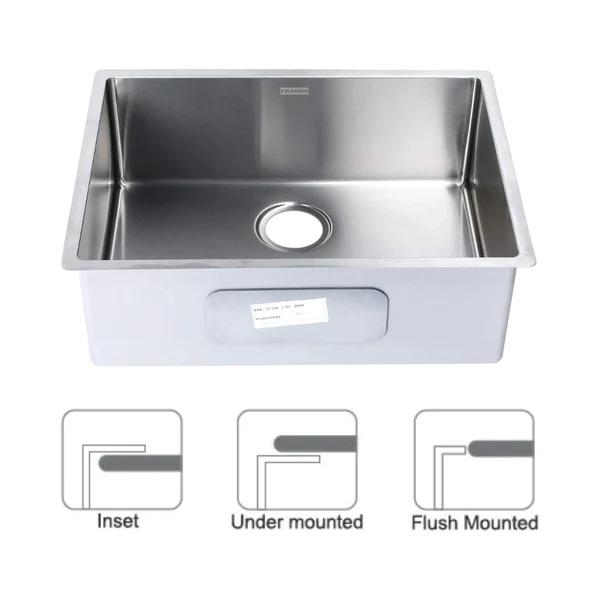 Franke Stainless Steel Sink Box Series BOX BXX 210 110 46 ( 20 x 18 inches ) - Satin - Image 7