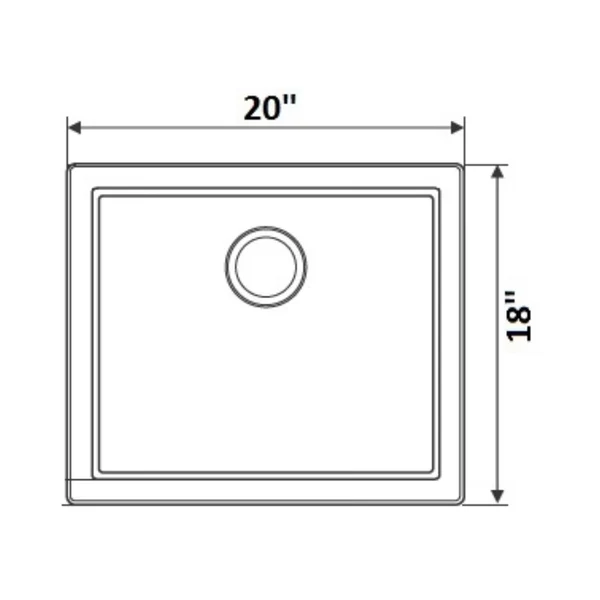 Franke Stainless Steel Sink Box Series BOX BXX 210 110 46 ( 20 x 18 inches ) - Satin - Image 8