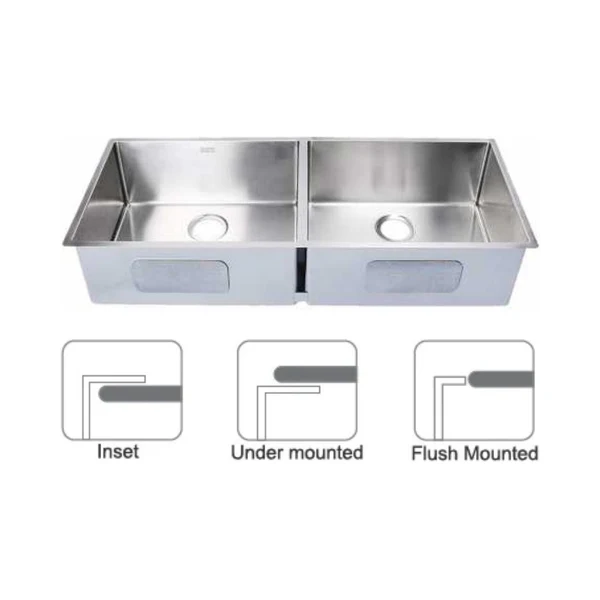 Franke Stainless Steel Sink Box Series BOX BXX 220 120 54 45 x 20 ( 45 x 20 inches ) - Satin - Image 2