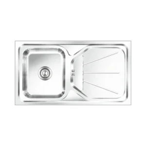 Nirali Stainless Steel Sink D'Signo Range ELEGANCE UNIQUE SMALL ( 36 x 20 inches ) - Glossy