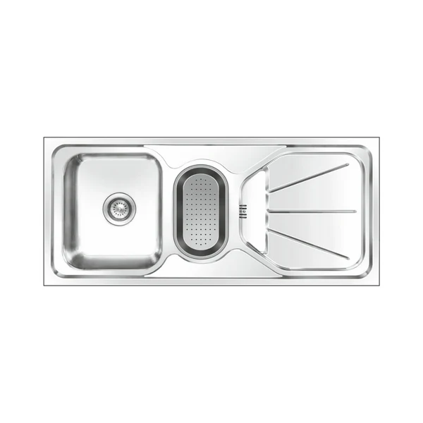 Nirali Stainless Steel Sink D'Signo Range FABULOUS BIG ( 48 x 20 inches ) - Glossy - Image 2