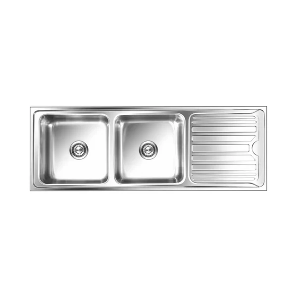 Nirali Stainless Steel Sink Silent Square Range LUXOR SMALL ( 54 x 20 inches ) - Satin - Image 4
