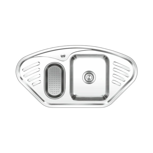 Nirali Stainless Steel Sink D'Signo Range MONARCH ( 41 x 21 inches ) - Glossy