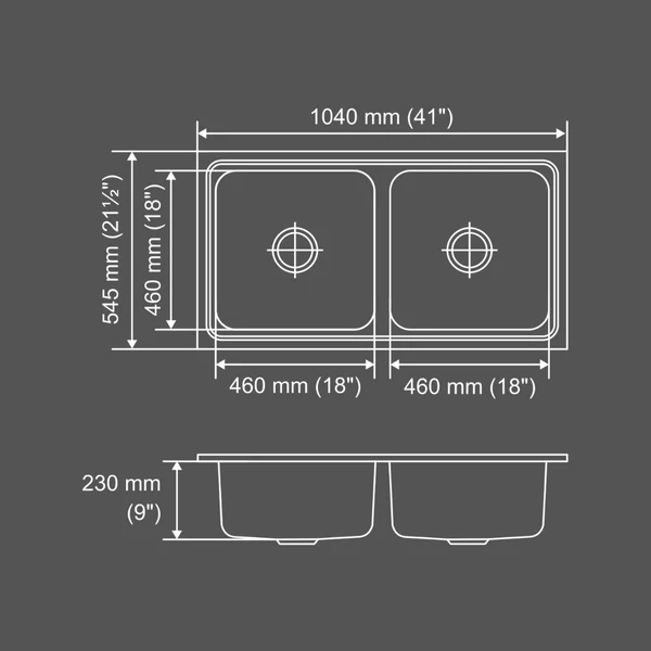 Nirali Stainless Steel Sink Silent Square Range OPAL BIG ( 41 x 21.5 inches ) - Satin - Image 3