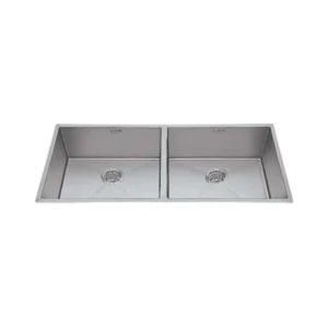 Hindware Stainless Steel Sink Handmade Series DOUBLE BOWL SUPERIO 42 x 19 ( 42 x 19 inches ) - Satin