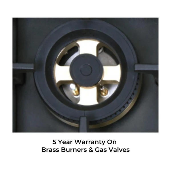 Whirlpool 70 cm 3 Burner Hob Smart Seal Series SMART SEAL BRASS HDMC 703 - Image 4