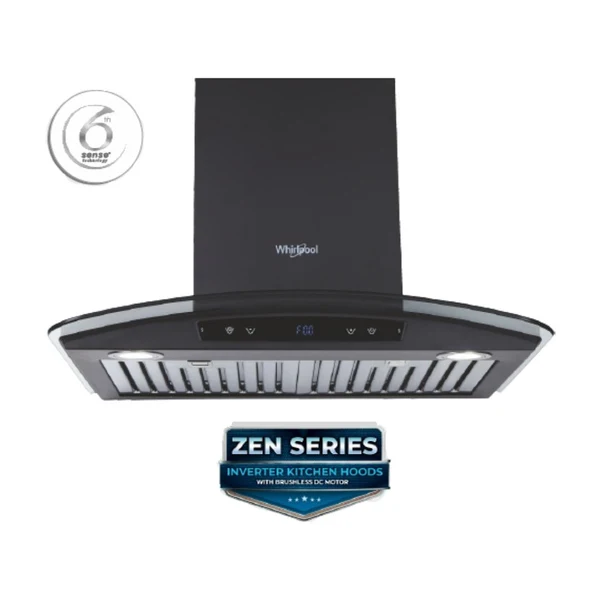 Whirlpool 60 cm Wall Mounted Chimney Zen Series ZEN BF 6W CGA BLDC BK HOOD - Image 2