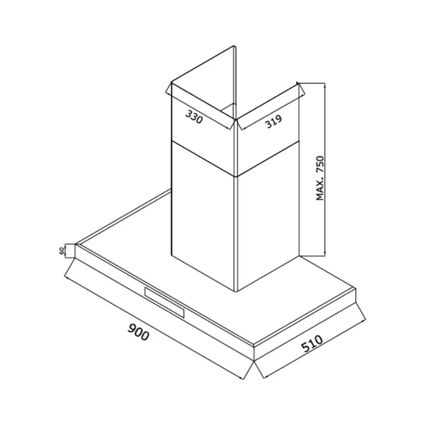 Whirlpool 90 cm Island Chimney Zen Series ZEN TQT 9I TA BLDC BK HOOD - Image 5