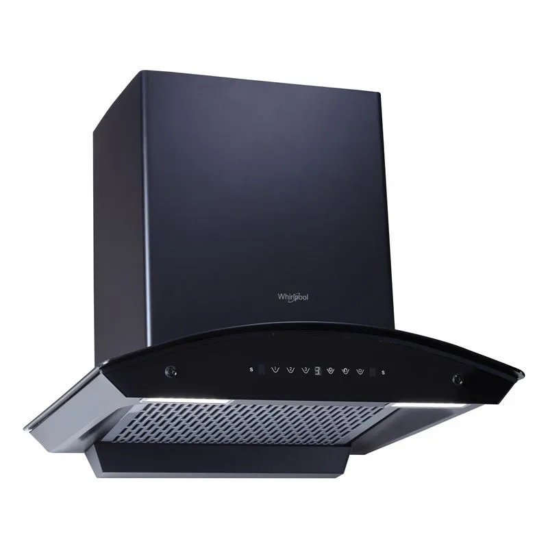 Whirlpool 60cm 1350 m3/hr Filterless Autoclean Kitchen Chimney 11 Years Warranty on Motor and 5 Years Comprehensive CGFL 604 HAC BK HOOD | Gesture Control| Black