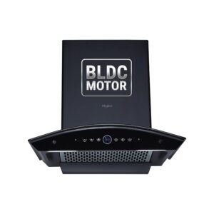 Whirlpool 75cm 1600 m3/hr BLDC Filterless Autoclean Kitchen Chimney | Free Installation | 11 Yrs WARR on Motor and 5 Yrs Comprehensive| CGFL PRO 750 BLDC HAC BK HOOD| Black| Touch Control| RPM Display