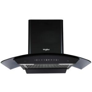 Whirlpool 90cm 1350 m3/hr Filterless Autoclean Kitchen Chimney | 11 Years Warranty on Motor and 5 Years Comprehensive | CGFL 904 HAC BK HOOD  Gesture Control| Black