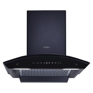 Whirlpool 60cm 1600 m3/hr Filterless Autoclean Kitchen Chimney | Free Installation | 11 Years Warranty on Motor and 5 Years Comprehensive | CGFL PRO 604 HAC BK HOOD | Touch + Gesture Control | Black